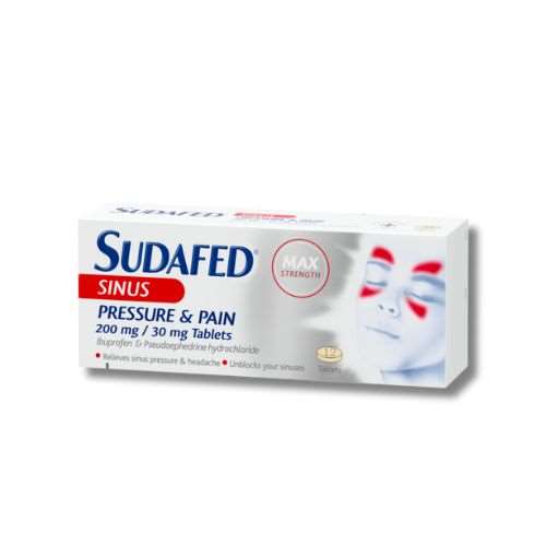 Click to view product details and reviews for Sudafed Sinus Pressure Pain Tablets 12. Click to view product details and reviews for Sudafed Sinus Pressure Pain Tablets 12.