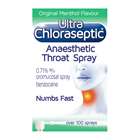 Ultra Chloraseptic Anaesthetic Throat Spray Original Menthol 15ml