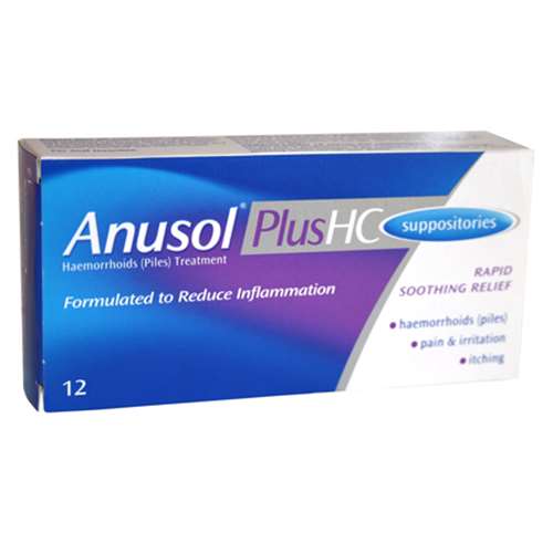 Anusol Plus HC Suppositories (12)