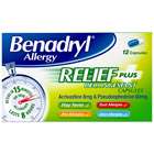 Benadryl Plus Capsules 12x