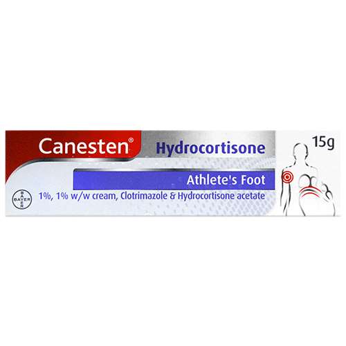 Canesten Hydrocortisone Athletes Foot 1 percent Cream 15g