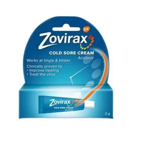 Zovirax Cold Sore Cream 2g Tube