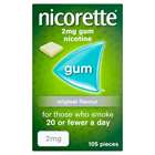 Nicorette Gum 2mg Original (105)