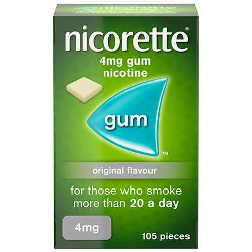 Nicorette Gum 4mg Original 105 pieces