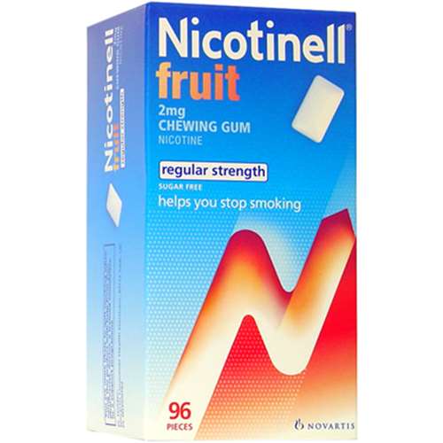 Nicotinell Fruit Chewing Gum 96 pieces 2mg