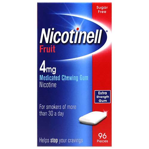 Nicotinell Fruit Chewing Gum 96 pieces 4mg