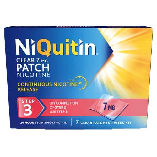 Niquitin CQ Clear Step 3 7mg 7 patches