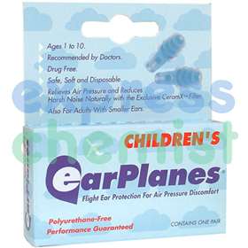 Earplanes for Children Ages 1-10years