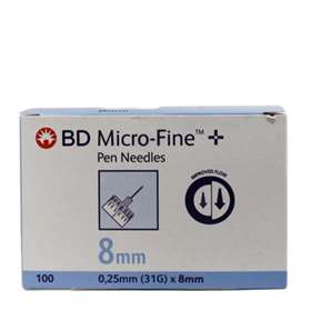 BD Micro-Fine+ 31G - 0.25 x 8mm (100)