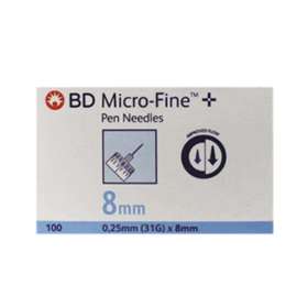 BD Micro-Fine+ 31G 0.25x8mm (100) Ref 320631/320499/321100