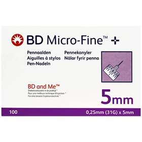 BD Micro-Fine Ultra 31G - 0.25 x 5mm (100)