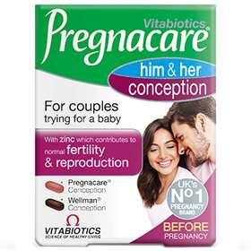 Vitabiotics Pregnacare His And Hers Conception 60 Tablet Dual Pack