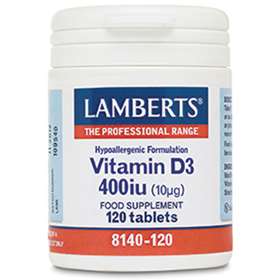 Lamberts Vitamin D3 400iu (10µg) (120)