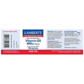 Lamberts Vitamin D3 400iu (10µg) (120)