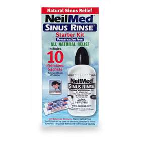 NEILMED Sinus Rinse STARTER KIT includes 10 sachets WITH BOTTLE saline