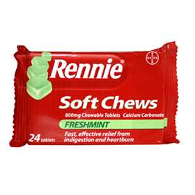 Rennie Soft Chews Fresh Mint 24