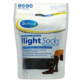 Scholl Flight Socks Black 9.5-12