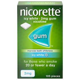 Nicorette Gum 2mg Icy White 105