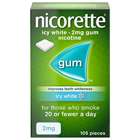 Nicorette Gum 2mg Icy White (105)