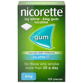 Nicorette Icy White 4mg Gum 105 Pieces