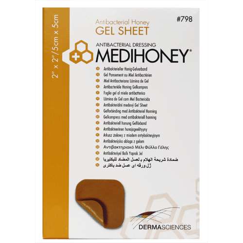 Medihoney Gel Sheet Dressing 5x5cm (single sheet) REF:798