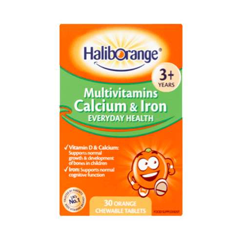 Haliborange Multivitamins Calcium and Iron Kids Chewable Tablets (30) 2402