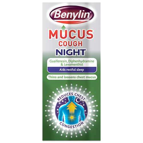 Click to view product details and reviews for Benylin Mucus Cough Night 150ml.