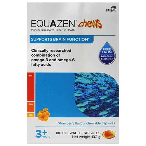 Equazen Chews Omega 3 and 6 Strawberry 180