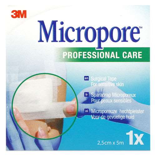 3M Micropore Surgical Tape 2.5 cmx 5 m Roll