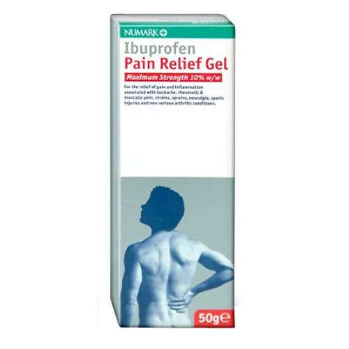 Ibuprofen Pain Relief Gel 10% 50g Maximum Strength