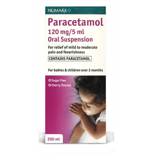Numark Paracetamol Suspension 3+ Months Cherry Flavour 200ml