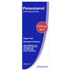 Paracetamol 120mg/5ml Oral Suspension Strawberry 200ml