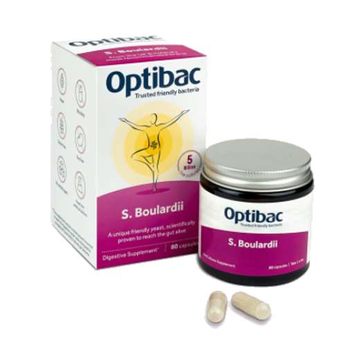 Optibac Saccharomyces boulardii 80 Capsules