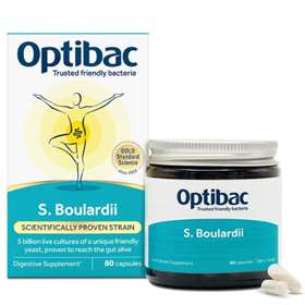 Optibac Saccharomyces boulardii 80 Capsules