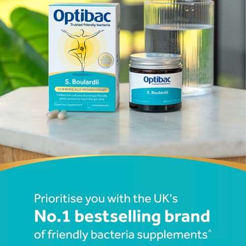Optibac Probiotics Saccharomyces Boulardii 80