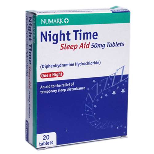 Numark Night Time Sleep Aid 50mg 20 Tablets