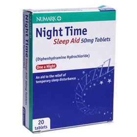 Numark Night Time Sleep Aid 50mg 20 Tablets