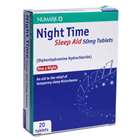 Night Time Sleep Aid 50mg 20 Tablets