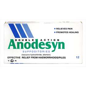 Anodesyn Double Action Suppositories 12 -  - Buy Online