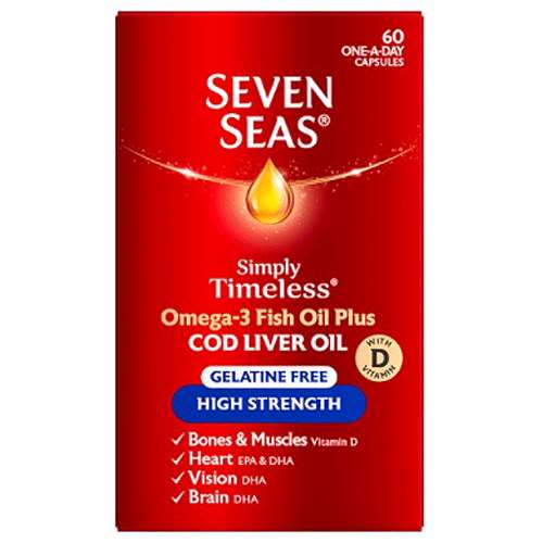 Seven Seas Pure Cod Liver Oil High Strength 60