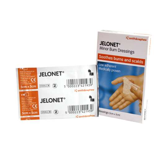 Smith & Nephew Jelonet Minor Burn Dressings 5x5cm (5 Dressings)