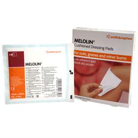Smith & Nephew Melolin Cushioned Dressing Pads 10x10cm (5 Dressings)