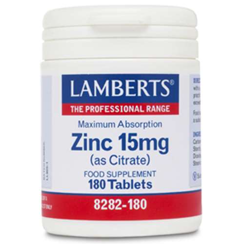 Lamberts Zinc 15mg as citrate 180