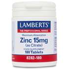Lamberts Zinc 15 mg (as Citrate) 180