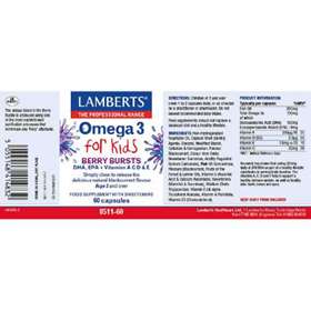 Lamberts Omega 3 Berry Bursts For Kids 60