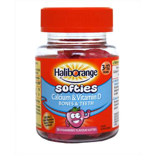Haliborange Kids Vitamin D Calcium Strawberry Softies 30c 3305