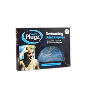 Swim Plugz Swimming Adult Earplugs 2 PAIRS