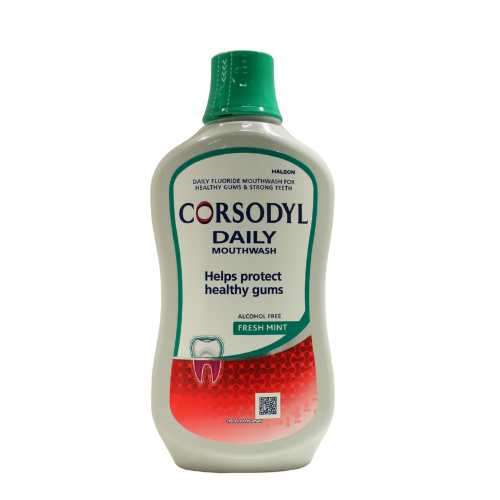 Corsodyl Daily Mouthwash Alcohol Free FRESH MINT 500ml