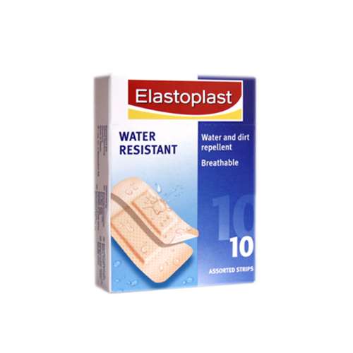Elastoplast water resistant assorted strips x10