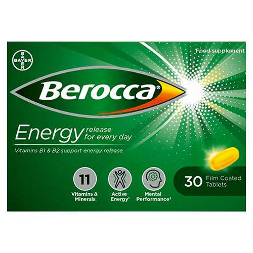 Berocca Energy Film Coated 30 Tablets